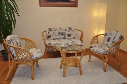 Polstry na soupravu Bahama komplet motiv srdce LOVE