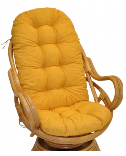 Polstr na křeslo Swivel žlutý melír