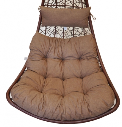 Polstr na závěsnou houpačku Margarita - látka hnědý melír