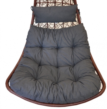 Polstr na závěsnou houpačku Margarita - látka tmavě šedý melír