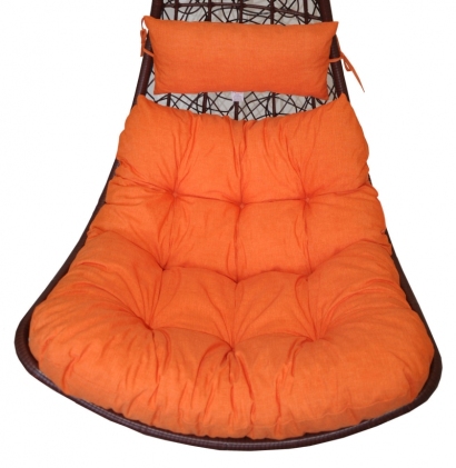 Polstr na závěsnou houpačku Margarita - látka oranžový melír