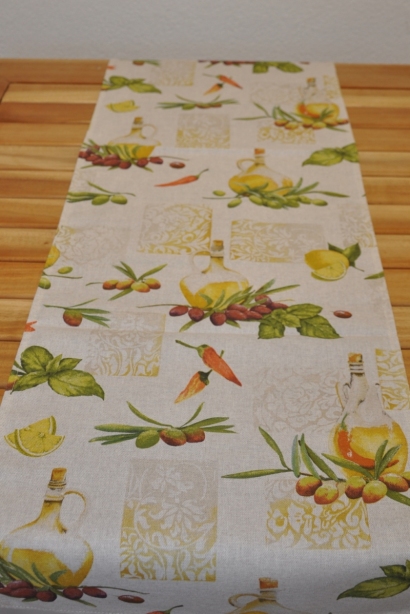 Ubrus běhoun 40x170 motiv olivy