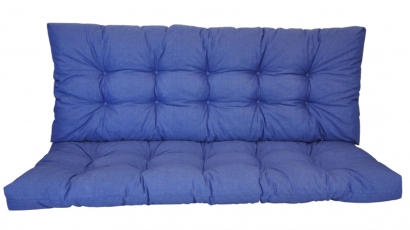Polstr na zahradní houpačku 160 cm - látka modrý melír