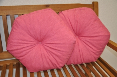 Polštář hvězda malinový set 2 kusy