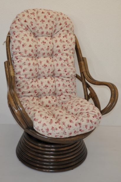 Polstr na křeslo Swivel motiv růžičky