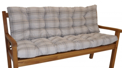 Polstr na zahradní lavičku 150 cm - látka Antik kostka