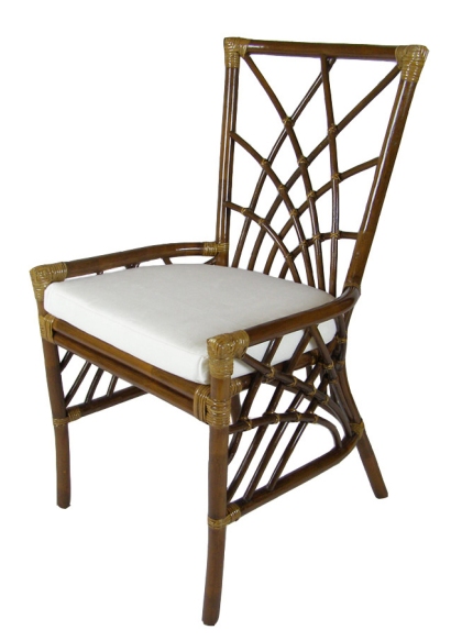 Ratanová židle polstr bílý FL