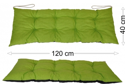 Podsedák 120x40 světle zelený melír