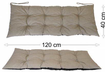 Podsedák 120x40 tmavě béžový melír