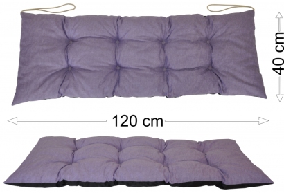 Podsedák 120x40 fialový melír