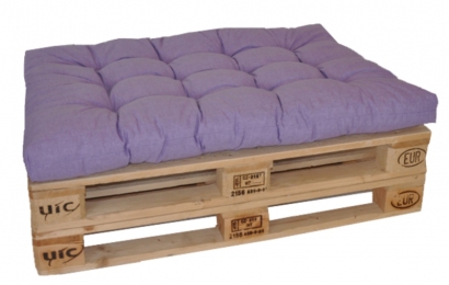 Sedák na paletu 120x80 fialový melír