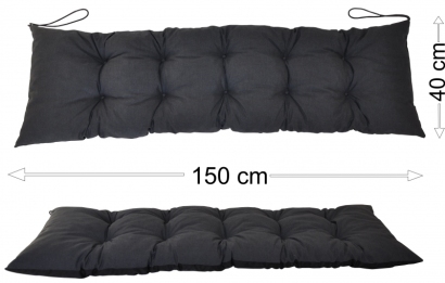 Podsedák 150x40 tmavě šedý melír