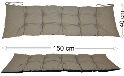 Podsedák 150x40 tmavě béžový melír