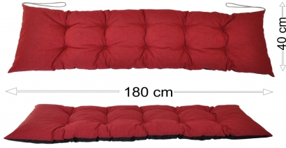 Podsedák 180x40 vínový melír