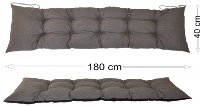 Podsedák 180x40 šedý melír