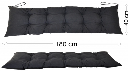 Podsedák 180x40 tmavě šedý melír