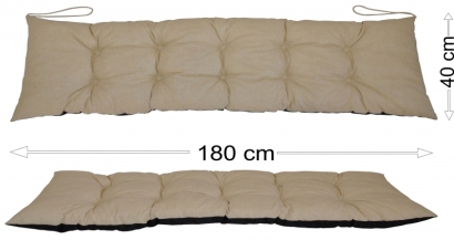 Podsedák 180x40 světle béžový melír