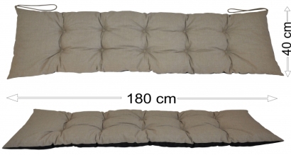 Podsedák 180x40 tmavě béžový melír