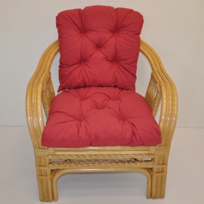 Polstr na křeslo Rio De Janeiro látka vínový melír