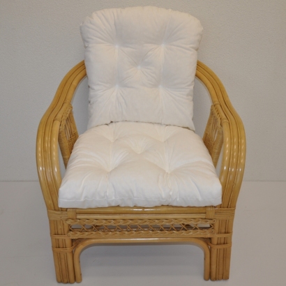 Polstr na křeslo Rio De Janeiro látka bílá