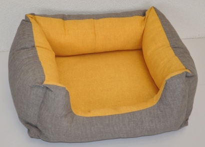 Pelíšek AXIN  žlutý - 58x48 cm