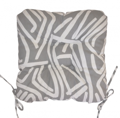 Sedák UNI látka šedobílá mozaika