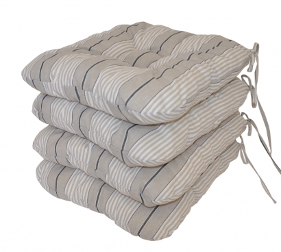 Sedák UNI látka Antik pruh set 4 kusy