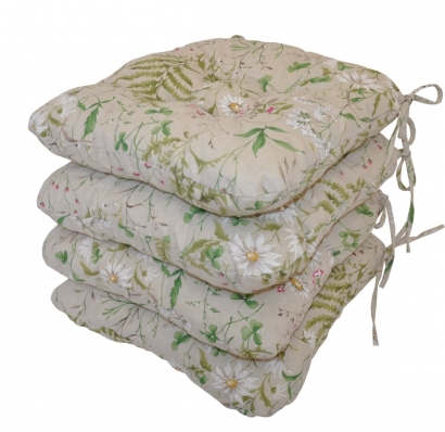 Sedák UNI látka kapradí set 4 kusy