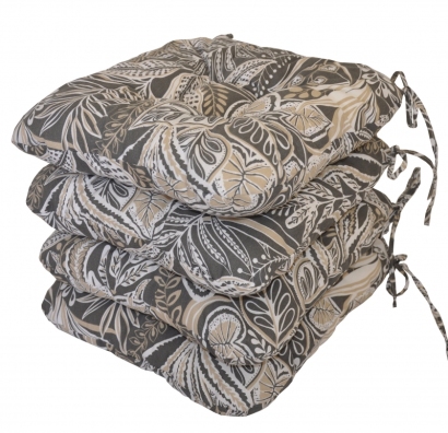 Sedák UNI látka listy na tmavé set 4 kusy