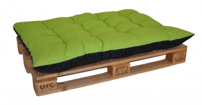 Paletový sedák / zahradní matrace světle zelený melír