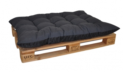 Paletový sedák / zahradní matrace tmavě šedý melír