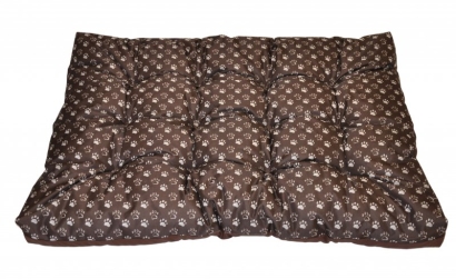 Matrace pro psa voděodolná 120x80 tlapka hnědá