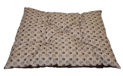 Podložka pro psa voděodolná 80x60 cm tlapka béžová