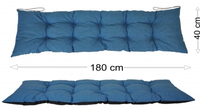 Podsedák 180x40 tyrkysový melír