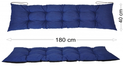 Podsedák 180x40 modrý melír
