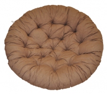 Polstr deluxe na křeslo papasan 110 cm - hnědý melír 