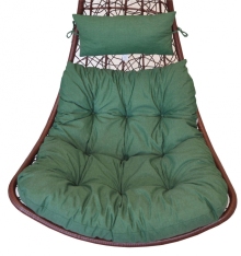 Polstr na závěsnou houpačku Margarita - látka tmavě zelený melír