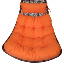 Polstr na závěsnou houpačku Margarita - látka oranžový melír