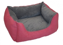 Pelíšek AXIN Deluxe velký malinový - 68x58 cm