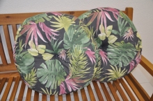 Polštář kulatý velký list Monstera set 2 kusy