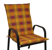 Polstr na křeslo z tahokovu UNI - látka okrová kostka