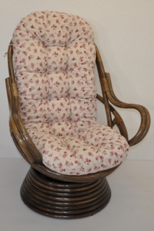 Polstr na křeslo Swivel motiv růžičky