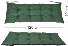 Podsedák 120x40 tmavě zelený melír