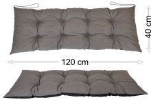 Podsedák 120x40 šedý melír