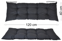 Podsedák 120x40 tmavě šedý melír