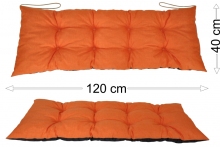 Podsedák 120x40 oranžový melír