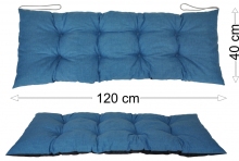 Podsedák 120x40 tyrkysový melír