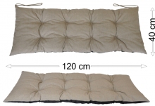 Podsedák 120x40 tmavě béžový melír