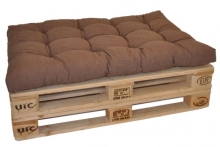 Sedák na paletu 120x80 hnědý melír