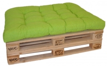 Sedák na paletu 120x80 světle zelený melír